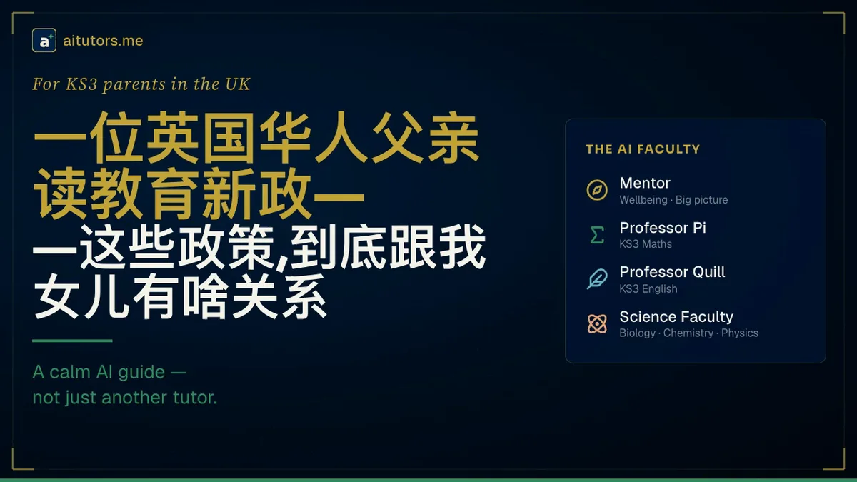 一位英国华人父亲读教育新政——这些政策，到底跟我女儿有啥关系