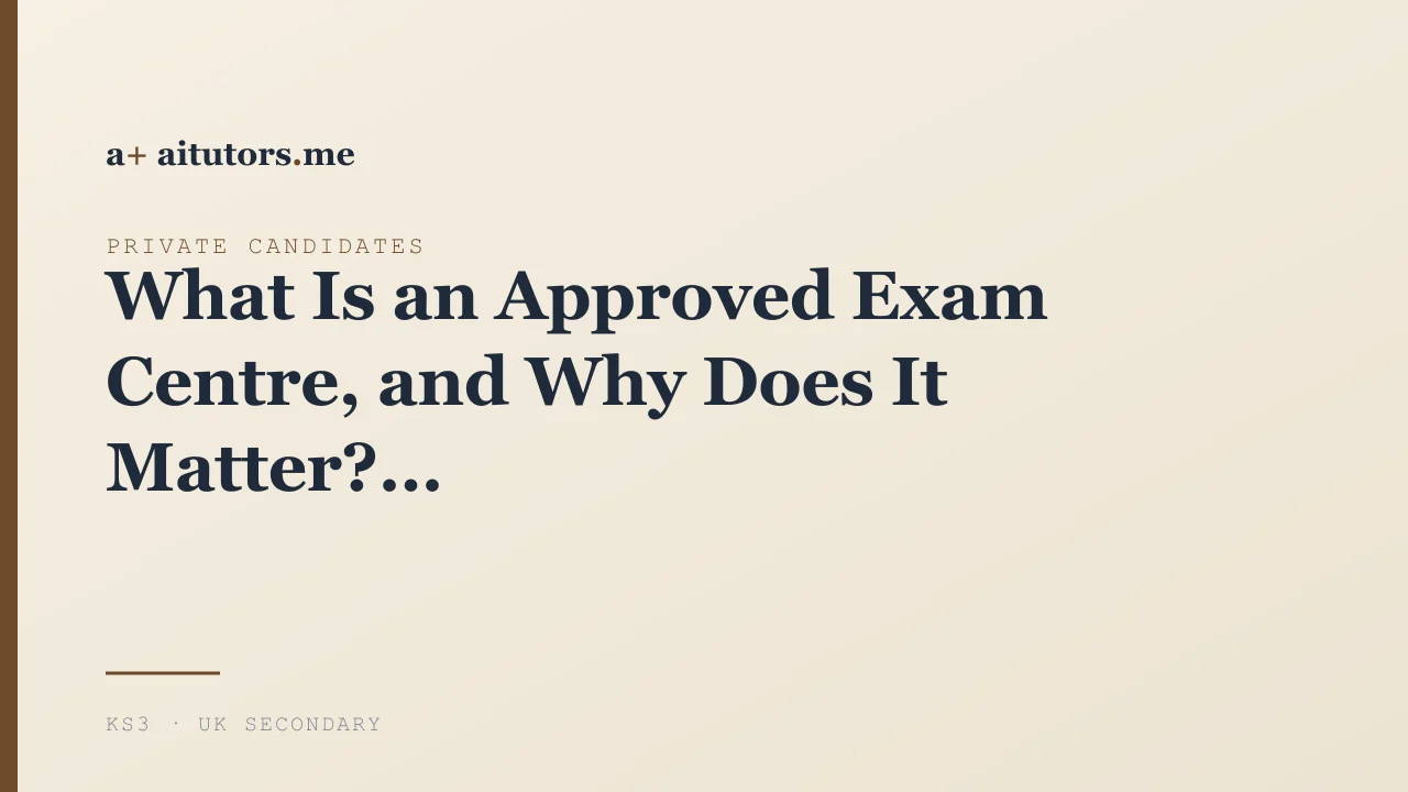 What Is an Approved Exam Centre, and Why Does It Matter?