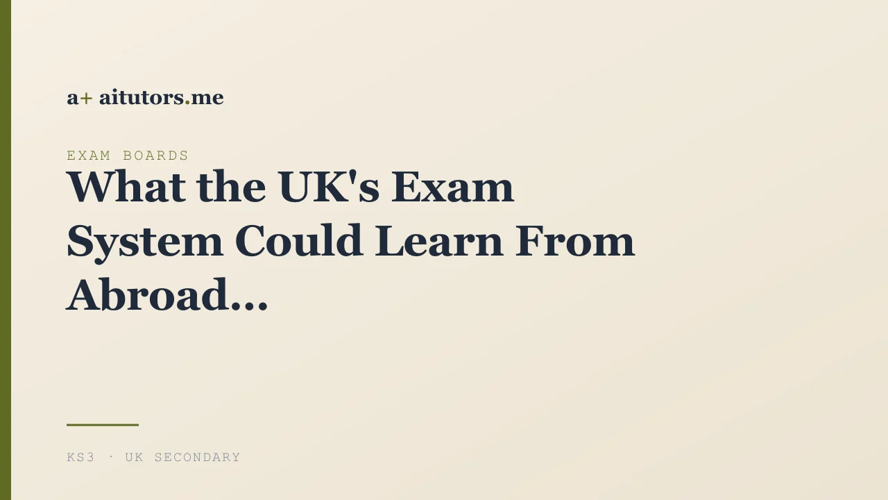 What the UK's Exam System Could Learn From Abroad