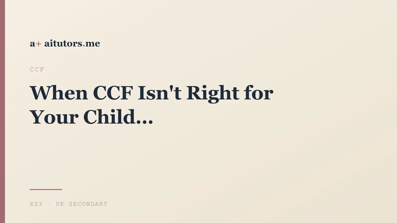 When CCF Isn't Right for Your Child