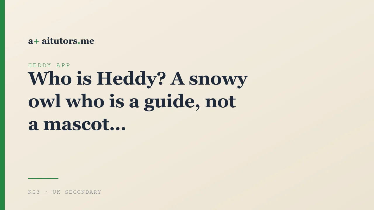 Who is Heddy? A snowy owl who is a guide, not a mascot