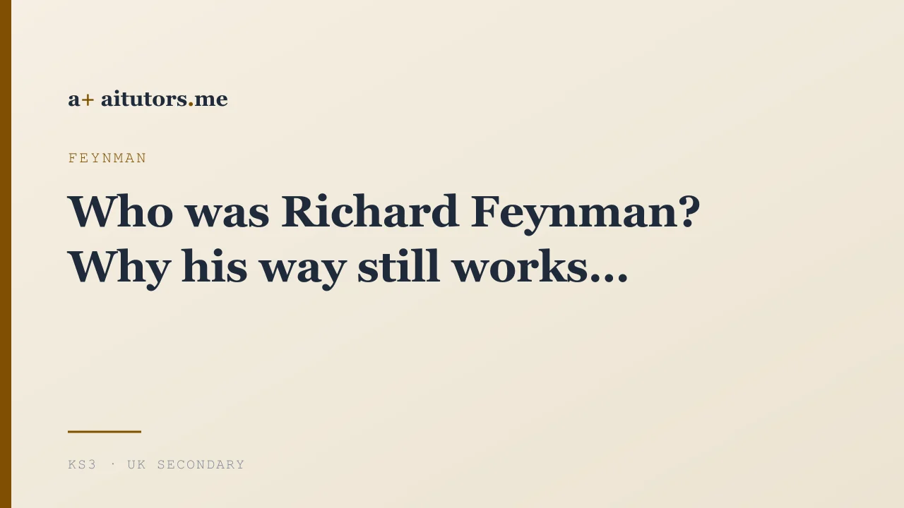 Who was Richard Feynman? Why his way still works