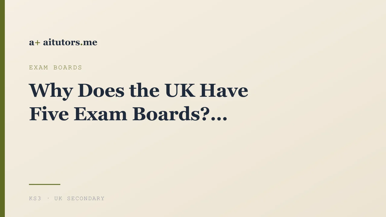 Why Does the UK Have Five Exam Boards?