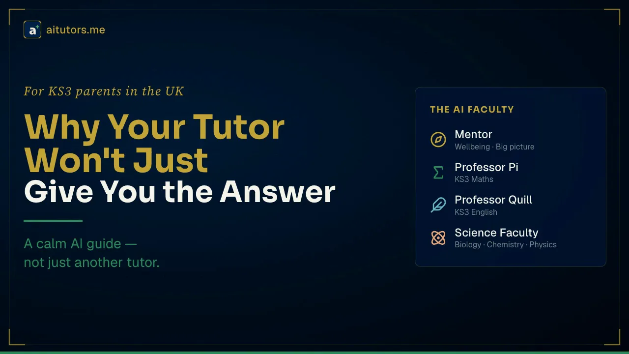 Why Your Tutor Refusing to Give You the Answer Is Actually Helping You