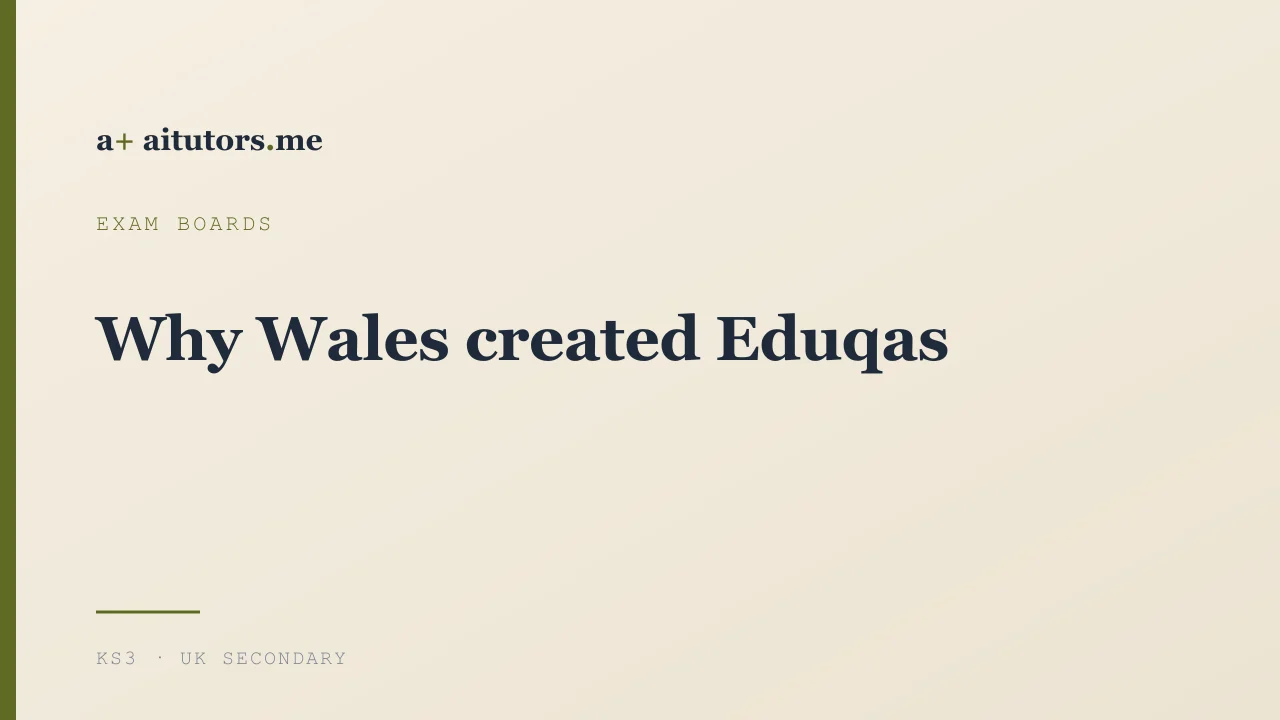 Why Wales created Eduqas