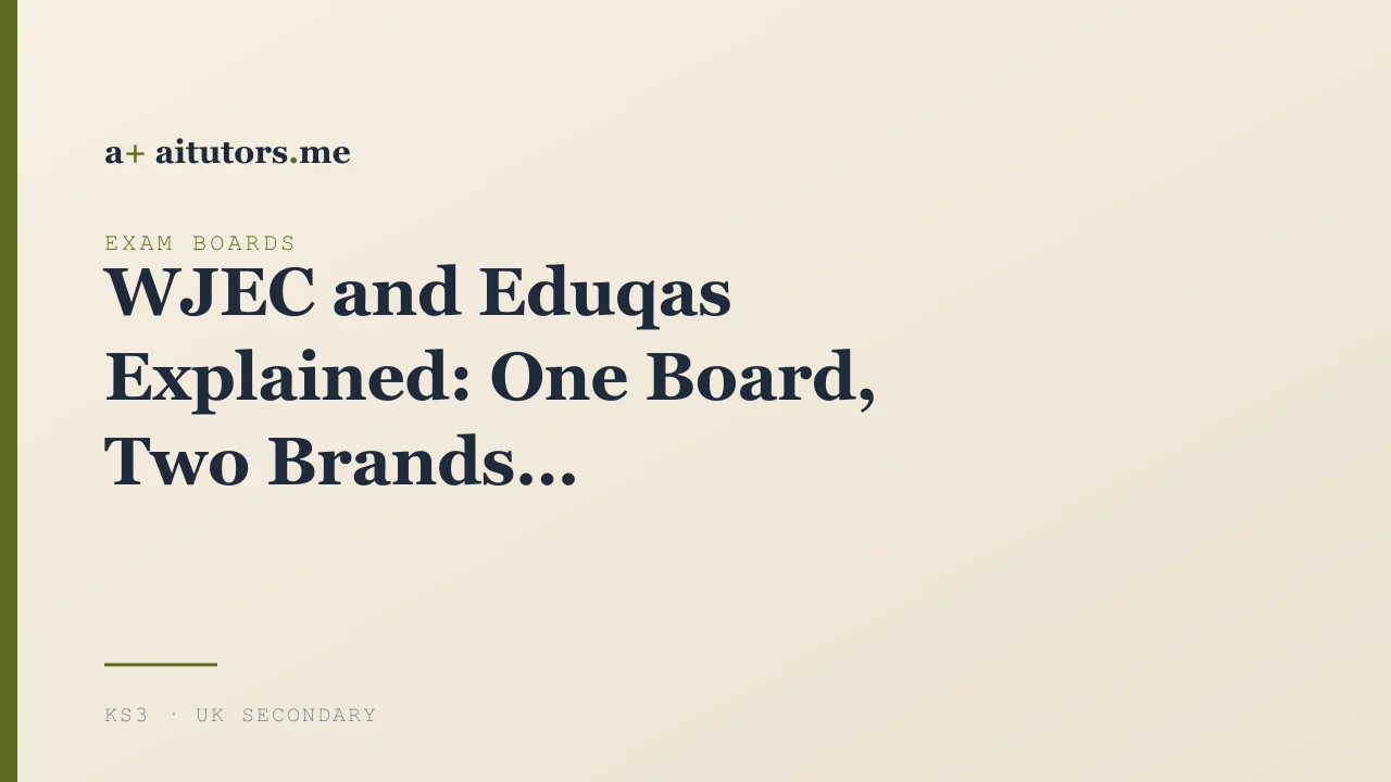WJEC and Eduqas Explained: One Board, Two Brands