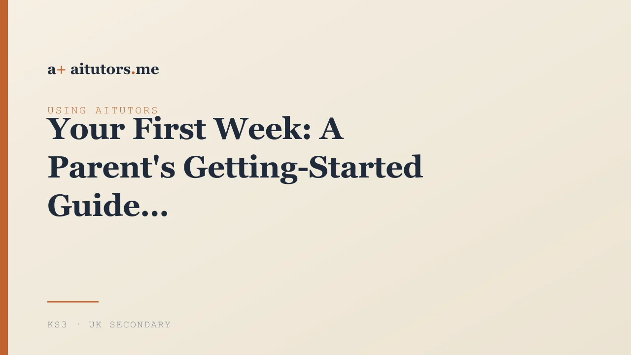 Your First Week: A Parent's Getting-Started Guide